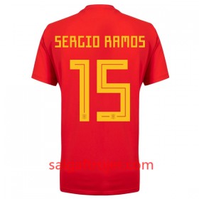 Spanien Fodboldtrøjer Ramos 15 Hjemmebanesæt VM 2018